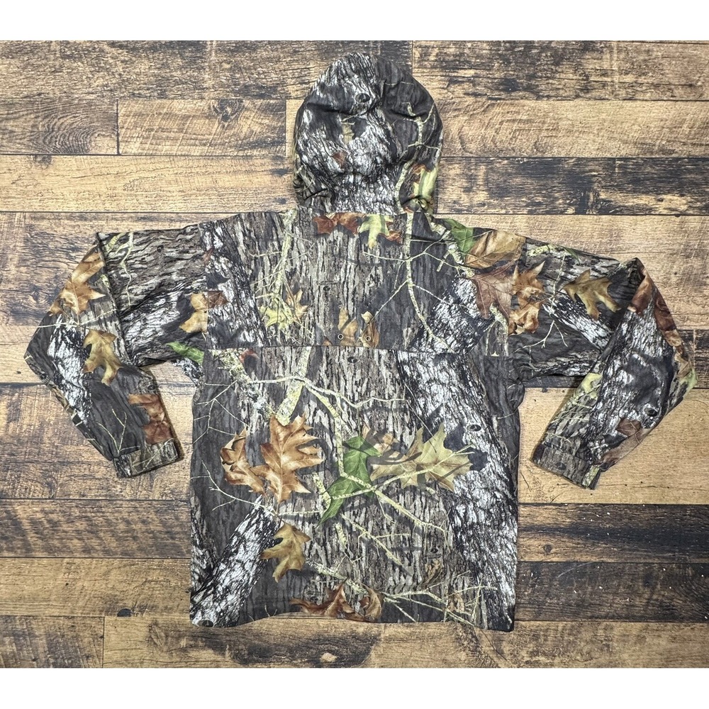 Gamehide Hush Hide Mossy Oak Camouflage Hunting Zip Up Jacket Men's Size Medium - Picture 13 of 14